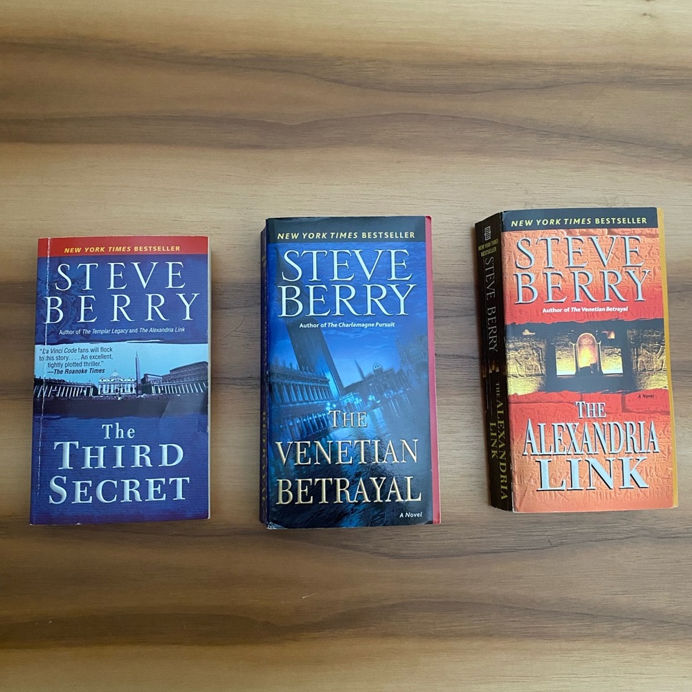 3 Best Sellers by Steve Berry